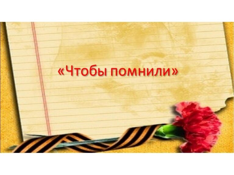 Час памяти «Чтобы помнили» в Рикасихинской библиотеке Приморского района