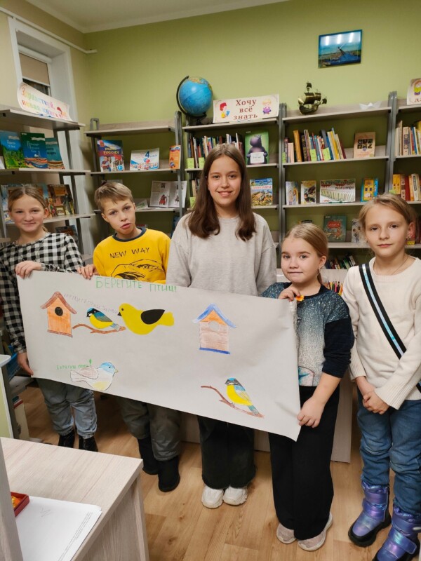 Экологический праздник «Синичкин день» в Лайдокской библиотеке Приморского района