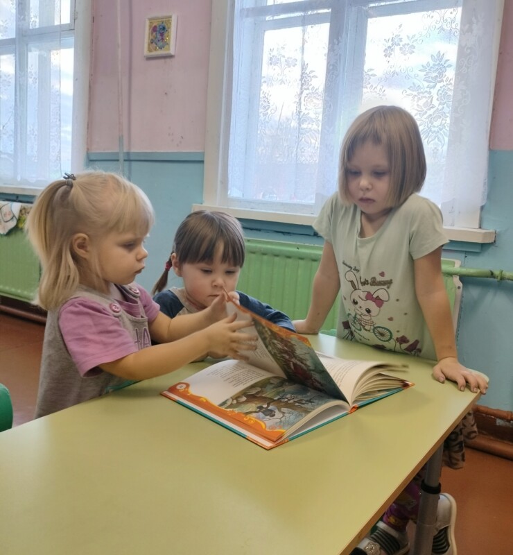 Громкие чтения «Книга для детского сада» в Зимне-Золотицкой библиотеке Приморского округа